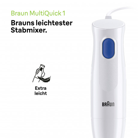 Braun Braun Stabmixer MQ 10.001M WH MultiQuick 1, 450 W  Погружной блендер Braun MQ 10.001M WH MultiQuick 1, 450 Вт