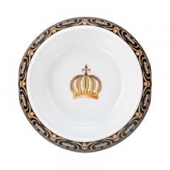 Tettau Tettau Rondo / Liane Pompoos Black Porzellannapf gross d: 25 cm / 1,5 L Tettau Rondo / Liane Pomp??s Черная фарфоровая чаша, большая д: 25 см / 1,5 л