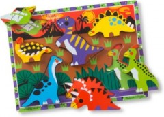 Melissa  Doug Holzklotz-Puzzle Dinosaurier Пазл &amp;quot;Динозавр&amp;quot; из деревянных блоков