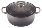 Le Creuset LE CREUSET Br\u00e4ter rund Flint SIGNATURE anthrazit LE CREUSET Br&gt;4ter round Flint SIGNATURE