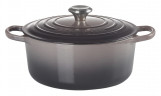 Le Creuset LE CREUSET Br\u00e4ter rund Flint SIGNATURE anthrazit LE CREUSET Br&gt;4ter round Flint SIGNATURE