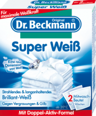 Dr. Beckmann Супер отбеливатель Super Weiß Mitwaschbeutel, 80 г