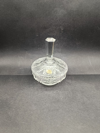 Конфетница винтажная KH, хрустальная, 11 х 15 см, Германия, 1970-80гг.