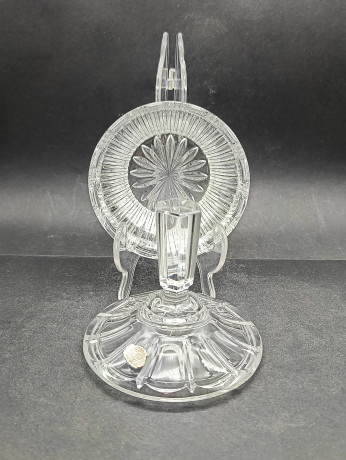 Конфетница винтажная KH, хрустальная, 11 х 15 см, Германия, 1970-80гг.