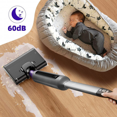 Diyarts Diyarts Akku-Saugwischer, Wischmopp mit Dual-Tank-Design und Selbstreinigungsfunktion, 70 Min Leichter Bodenreiniger kabellos mit LED Anzeige fur Hartboden Беспроводная вакуумная швабра Diyarts, швабра с двойным баком и функцией самоочистки, легк