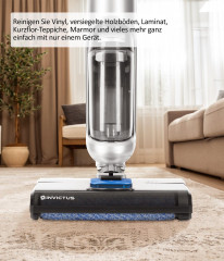 Genius Genius Nass-Trocken-Akkusauger INVICTUS WD7 Akku Staubsauger Nasssauger mit Wischfunktion, beutellos, selbststehend, Selbstreinigung  Беспроводной пылесос Genius для влажной и сухой уборки INVICTUS WD7 Беспроводной пылесос для влажной уборки с функ