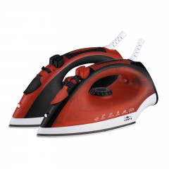 Lentz Lentz Dampfbugeleisen 2300W 250ml Wassertank 1.9m Kabel rot/schwarz  Паровой утюг Lentz 2300 Вт, резервуар для воды 250 мл, кабель 1,9 м, красный/черный