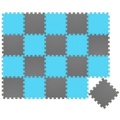 LittleTom Puzzlematte Uni Grau Hellblau 20 Teile Коврик-пазл Uni Grey Light Blue 20 деталей