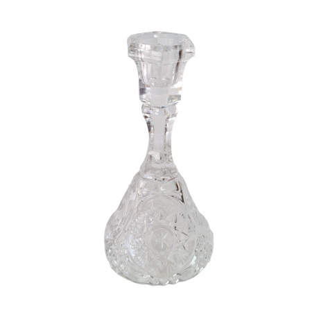 Подсвечник винтажный Anna Hutte с изображением колокольчика, хрусталь, 16 x 8,5 см, Германия, 1960-70гг.