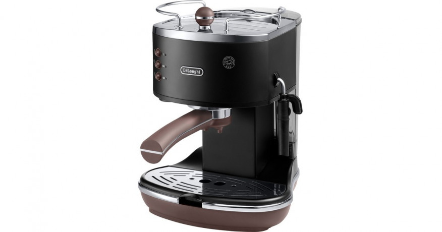 DeLonghi DeLonghi Icona Vintage ECOV 311.BK, Espressomaschine schwarz/silber (glanzend)  schwarz, silber (glanzend) DeLonghi Icona Vintage ECOV 311.BK, кофемашина черный/серебристый (глянцевый)