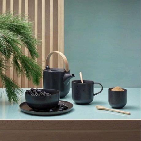 ASA SELECTION ASA Coppa Kuro Teekanne mit Edelstahlfilter und Holzgriff 1,0 L / h: 14,5 cm Заварочный чайник ASA Coppa Kuro с фильтром из нержавеющей стали и деревянной ручкой 1,0 л / высота: 14,5 см