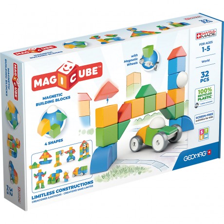 Geomag Geomag Magicube 4 Shapes Recycled World 32  Teile Geomag Magicube 4 Shapes Recycled World 32 шт.
