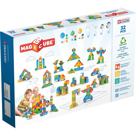 Geomag Geomag Magicube 4 Shapes Recycled World 32  Teile Geomag Magicube 4 Shapes Recycled World 32 шт.
