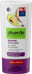 alverde NATURKOSMETIK Repair Spulung Питательный Бальзам для Ломких Волос с Экстрактом Авокадо и Пшеницы, 200 мл