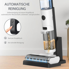 JONR JONR Nass-Trocken-Akkusauger ED12, 200,00 W, Ultraleicht, 30-Minuten, Intelligente Nass-Trocken-Technologie und automatische Reinigungsfunktion, verbessertes Kantenreinigungsdesign, geeignet fur Harte Boden  Беспроводной пылесос JONR для влажной и су