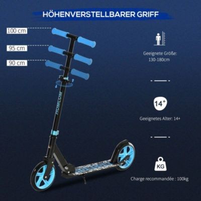 HOMCOM Kinderscooter faltbar Детский самокат складной