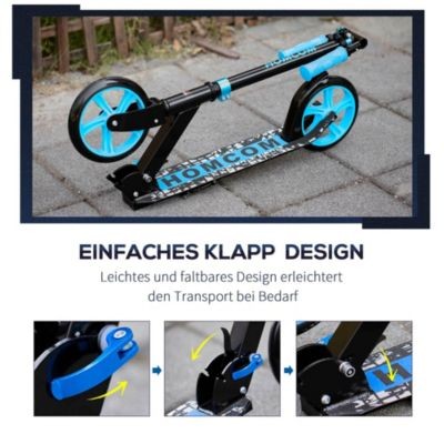 HOMCOM Kinderscooter faltbar Детский самокат складной