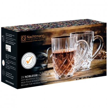 Nachtmann Nachtmann Noblesse Hot Beverages Teebecher Glas Set 2-tlg. h: 115 mm / 347 ml Набор стаканов для кружек Nachtmann Noblesse Hot Beverages, 2 шт. высота: 115 мм / 347 мл