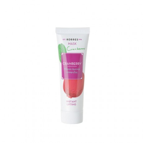 Korres (Коррес) natural products Cranberry Instant Lifting Mask Maske Peelings & Masken, 18 мл