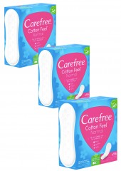 Carefree Slipeinlage Cotton Aloe Normal 56 St, Карефри Прокладки ежедневные Нормал с алоэ, 56шт, 3 упаковки (168 шт)