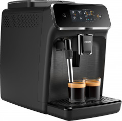 Philips Philips Kaffeevollautomat 2200 Serie EP2220/10, fur 2 Kaffeespezialitaten und anpassbarer Aromastarke, mattschwarz  Полностью автоматическая кофемашина Philips серии 2200 EP2220/10, для приготовления 2 видов кофе и регулируемой крепости аромата, м