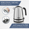 Lebenlang Lebenlang Wasserkocher Edelstahl mit Digitalanzeige, Temperatur frei wahlbar Digital, Automatik, 1.7 l, 2200,00 W, Touch + Stufenlose Temperatureinstellung fur TEE Babynahrung uvw.  Чайник на всю жизнь из нержавеющей стали с цифровым дисплеем, с