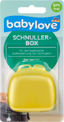 babylove Коробочка для сосок, жёлтая, 1 шт
