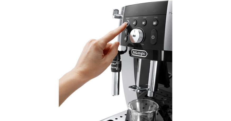 DeLonghi DeLonghi Magnifica S Smart ECAM 250.23.SB, Vollautomat silber/schwarz  silber, schwarz DeLonghi Magnifica S Smart ECAM 250.23.SB, полностью автоматический серебристый/черный