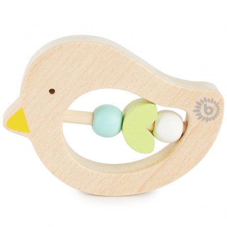 bieco Greifling Baby Beissring Vogel aus Holz Spielzeug mit Holzperlen Zahnungshilfe Beissringe Игрушка-клатч детский прорезыватель для зубов птичка из дерева игрушка с деревянными бусинами прорезыватель для зубов прорезыватель для зубов
