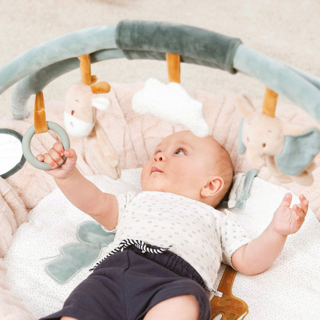 Nattou LUNA  AXEL Spielkissen mit Bogen Игровая подушка LUNA AXEL с бантом