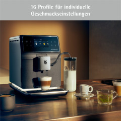 WMF WMF Kaffeevollautomat Perfection 880l,  Kuchenminis Deep Black Langschlitztoaster  Полностью автоматическая кофемашина WMF Perfection 880л, тостер с длинными слотами Deep Black и пирожными Minis