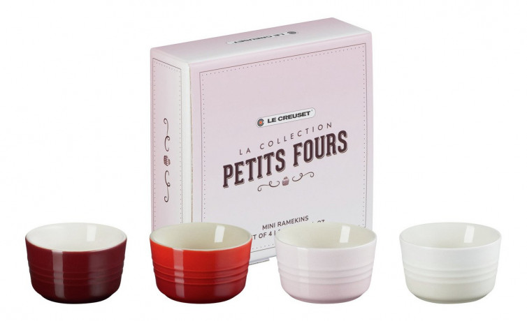 Le Creuset LE CREUSET Mini-Formchen 4-tlg. PETITS FOURS multicolour Мини-формочки LE CREUSET 4 шт. ПЕТИ ФУРС