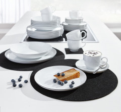 Seltmann Weiden Seltmann WeidenTafelservice LIDO Black Line 12-tlg Weiss Seltmann WeidenСтоловый сервиз LIDO Black Line, 12 предметов