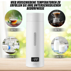 oyajia oyajia Reise-Wasserkocher 300W Reise-Elektrisch-Wasserkocher, 500 ml Tragbarer Mini-Heizbecher, 3 in 1 Mini-Thermobecher 304 Edelstahl-Liner, 230V Teekanne-Heizbecher  Дорожный чайник oyajia Дорожный электрический чайник 300 Вт, портативная мини-на