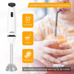 HOMELUX HOMELUX Stabmixer Household Purierstab mit Edelstahl Basis Stabmixer zum Reinigen, 200,00 W, abnehmbar Handmixer Klein und praktisch Blender  Ручной блендер HOMELUX, бытовой очищающий стержень с основанием из нержавеющей стали, ручной блендер для 