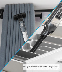 Genius Genius Akku-Handstaubsauger INVICTUS ONE 3.0e Deluxe-Set 22-tlg. Bodenstaubsauger Kabellos, 120,00 W, beutellos HEPA Filter fur Auto Zuhause, 15000 Pa LED Licht Ladestation Soft Textilburste fur Teppich Tierhaar  Беспроводной ручной пылесос Genius 