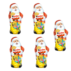 kinder Schokolade Weihnachtsmann Киндер Дед Мороз 18см, 5 штуки х 110 грамм 