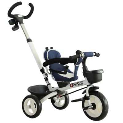 HOMCOM 4-in-1 Kinderdreirad mit Sonnendach Детский трехколесный велосипед 4-в-1 с навесом от солнца