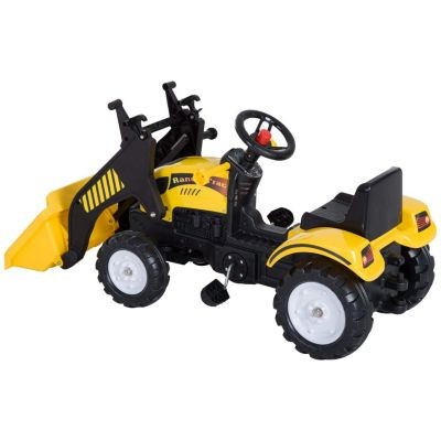 HOMCOM Trettraktor mit Fontlader Педальный трактор с фронтальным погрузчиком