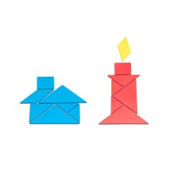 Wissner aktiv lernen Tangramsatz in 4 Farben (28 Teile) Набор Tangram в 4-х цветах (28 штук)