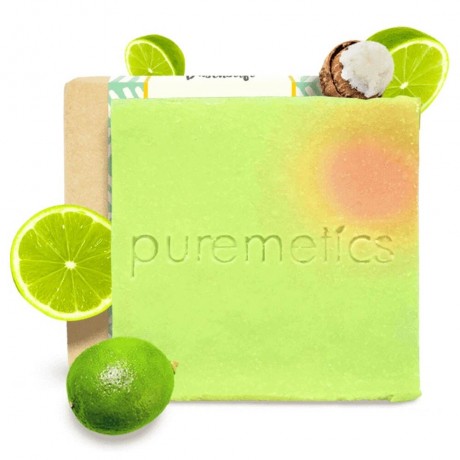 puremetics Straffende Dusch-Seife Sheabutter Limette  Укрепляющее мыло для душа с маслом ши и лаймом