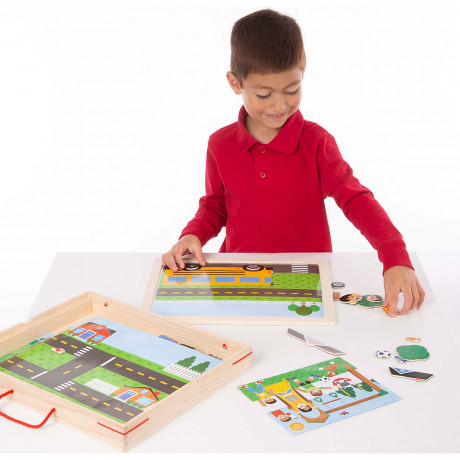 Melissa  Doug Magnetisches Bilder-Ubereinstimmungsspiel aus Holz zum Zuordnen Деревянная магнитная игра для сопоставления картинок