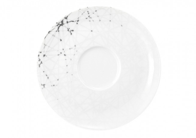 Seltmann Weiden Seltmann Weiden Kombi Untertasse groUf LIBERTY BRACE Weiss Комбинированное блюдце Seltmann Weiden большое LIBERTY BRACE