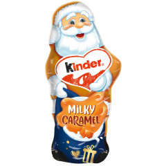 kinder Schokolade Weihnachtsmann Milky Caramel 3stk x 110g Киндер Шоколадная фигурка Деда Мороза в нежной карамельной глазури, 110 грамм  x 3 штуки