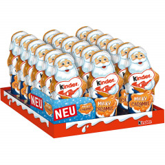 kinder Schokolade Weihnachtsmann Milky Caramel 3stk x 110g Киндер Шоколадная фигурка Деда Мороза в нежной карамельной глазури, 110 грамм  x 3 штуки
