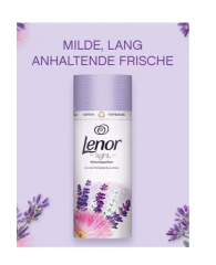 Lenor Wascheparfum Light, Lavendel &amp; Seidenbaumblute, 160 g, Парфюм для стирки в гранулах Лаванда и цветы шелкового дерева, 160 г