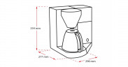 Melitta Melitta AromaElegance Therm, Filtermaschine edelstahl/schwarz  edelstahl, schwarz Melitta AromaElegance Therm, фильтрующая машина, нержавеющая сталь/черный