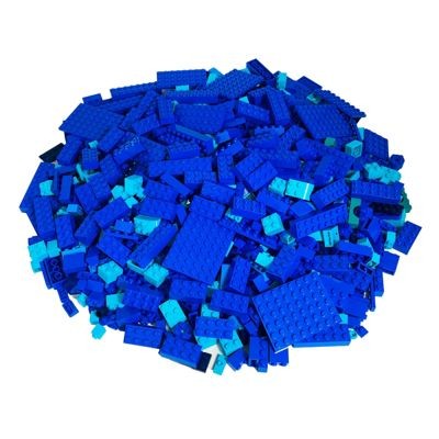 LEGO LEGO Steine Blau gemischt - NEU Stuckzahl 100x Кубики LEGO смешанный синий цвет - НОВОЕ количество 100x