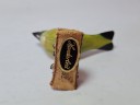 Blaumeise auf Ast Винтажная фигурка ручной росписи "Зеленая птичка на ветке", 8см x 6см, Германия, 1960-70гг.