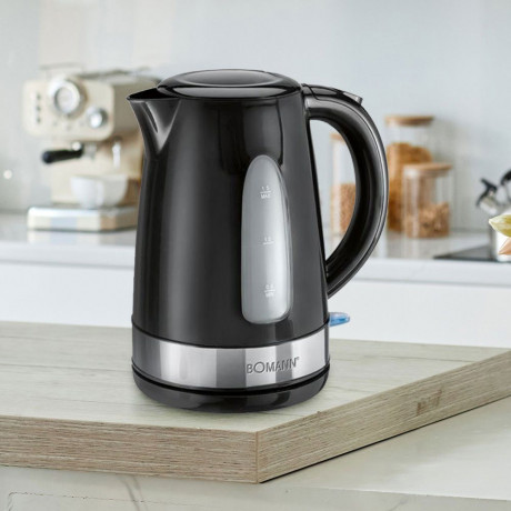 BOMANN BOMANN Wasserkocher, Schnurloser 2200W Wasserkocher mit 360° Steckverbindung 1,5 Liter Чайник BOMANN, беспроводной чайник мощностью 2200 Вт с разъемом на 360°, 1,5 литра